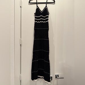 Olive & Oak Black and White Maxi Dress